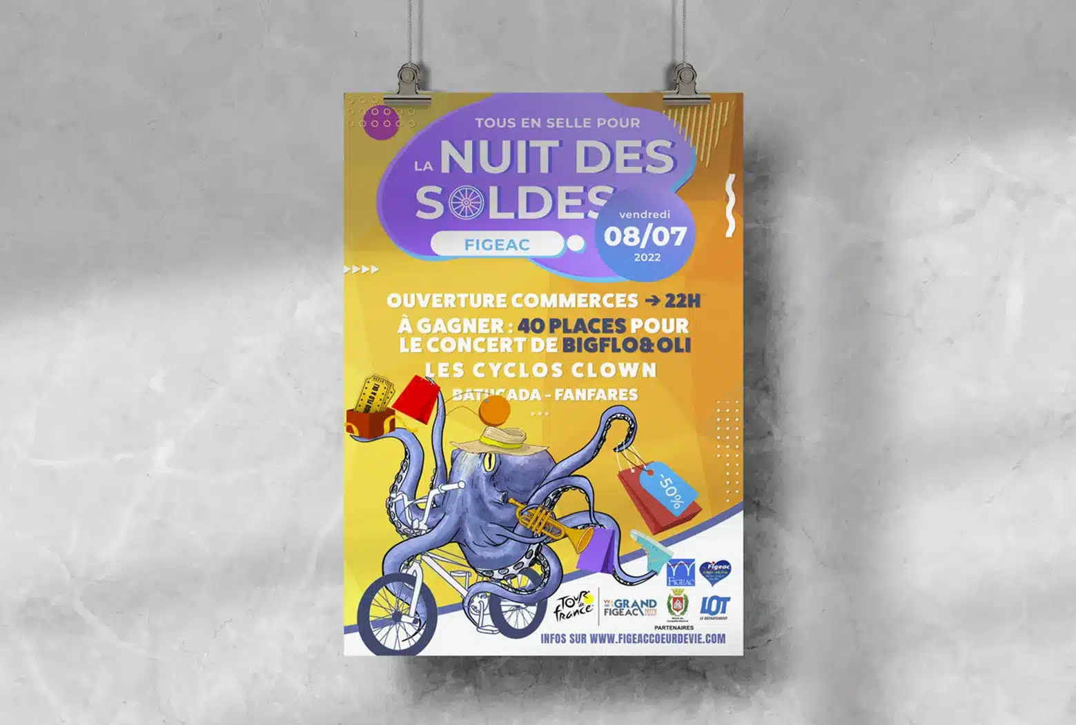 Affiche nuit des soldes