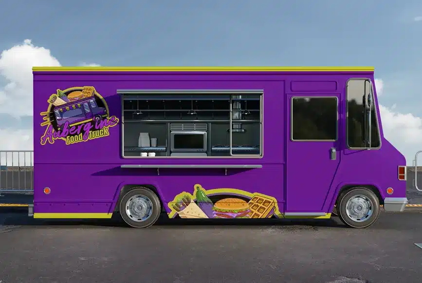 Food truck aubergine