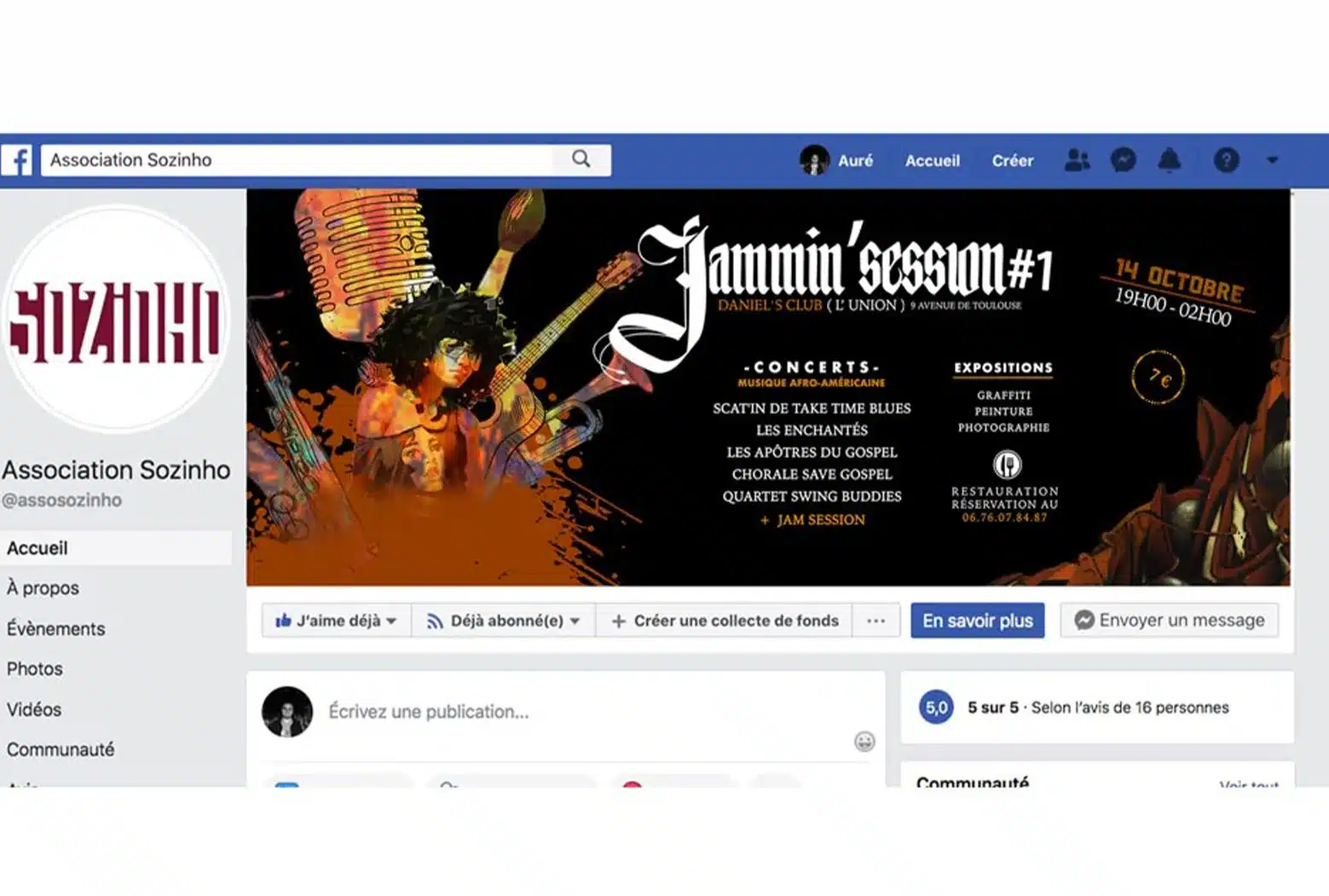 Jammin session reseaux sociaux