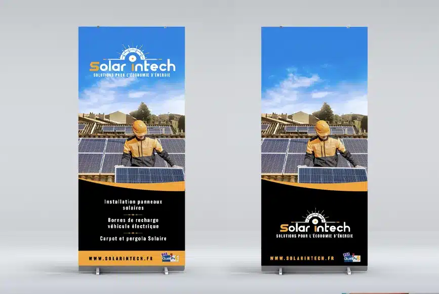 Roll up bleu solar intech
