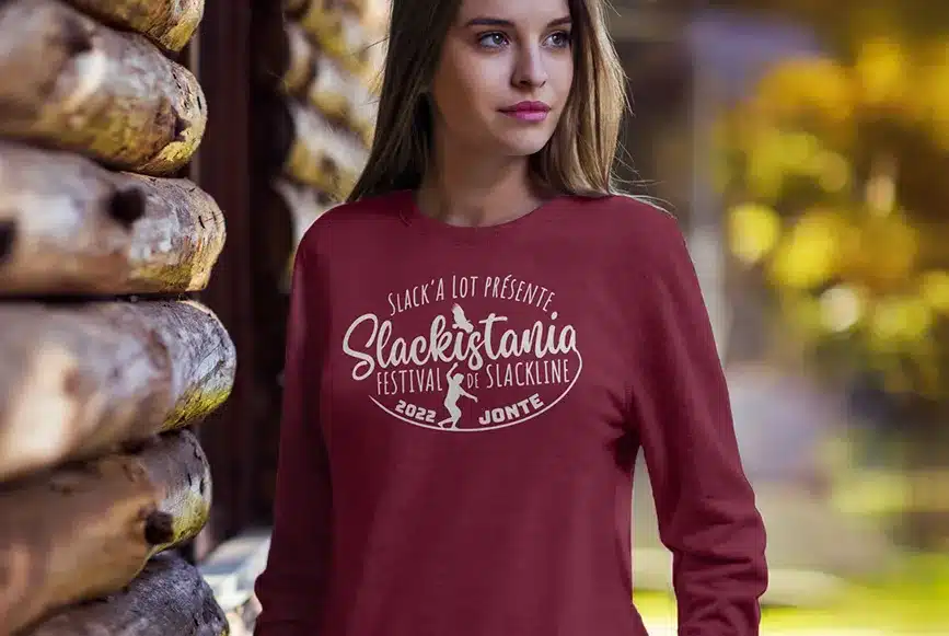 Slackitsania sweat graphisme figeac