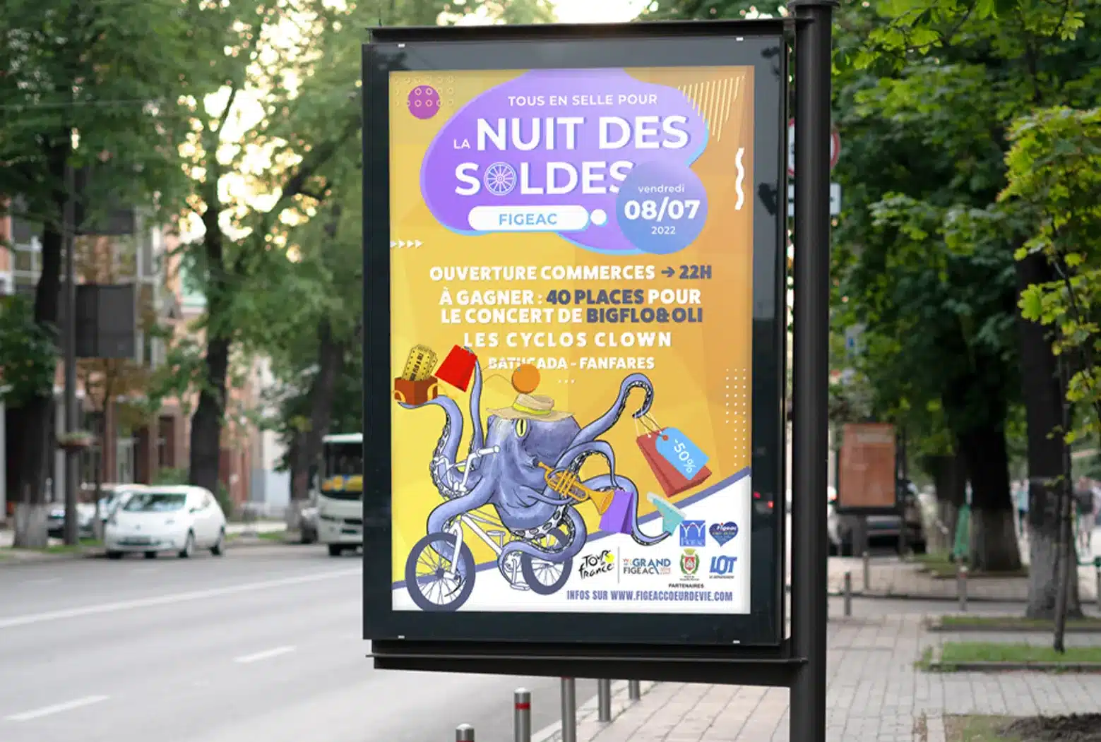 Visuel Nuit des soldes affiche