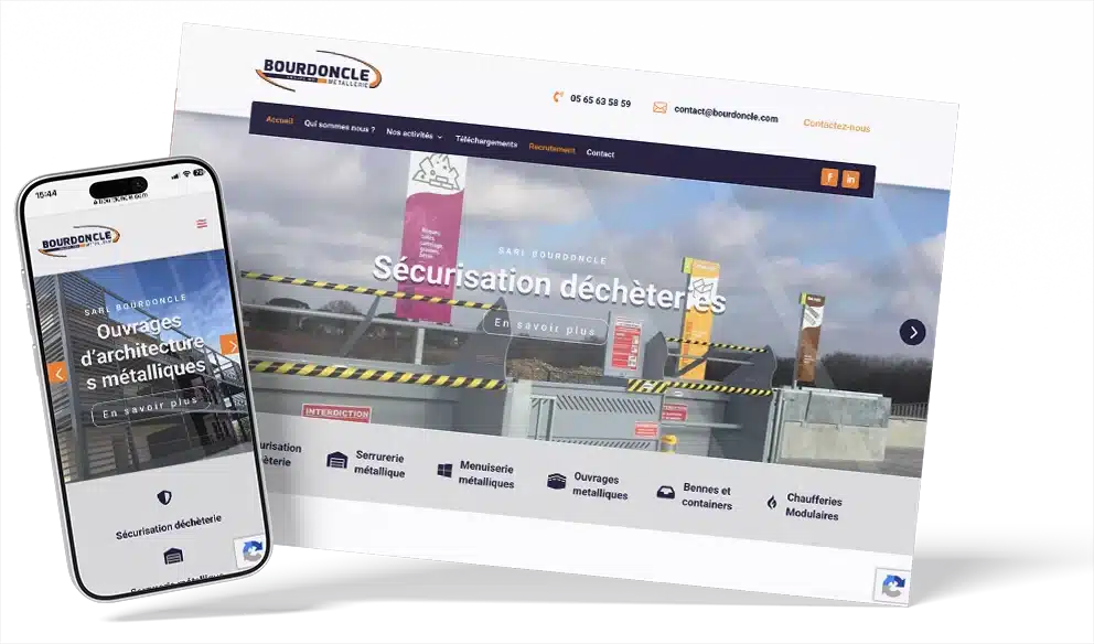 Refonte du site internet Bourdoncle réalisée par AZLAB